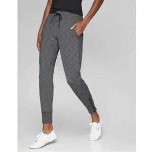 Athleta Metro Street Jogger Pants Heathered Gray - Size Small